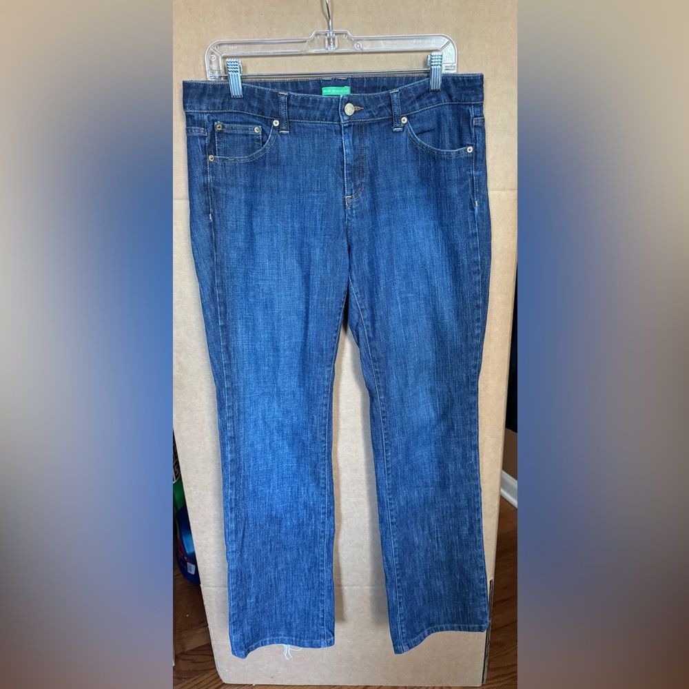 LILLY PULITZER  Stylish Blue straight Leg Women's Jeans size 10